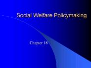 Social Welfare Policymaking