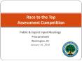 Race to the Top Assessment Competition PowerPoint PPT Presentation