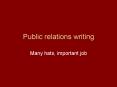 Public relations writing