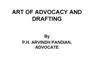 ART OF ADVOCACY AND DRAFTING