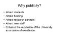 Why%20publicity? PowerPoint PPT Presentation