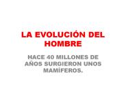 LA EVOLUCI