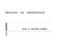 PROCESO  DE  APRENDIZAJE