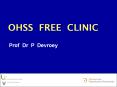 OHSS FREE CLINIC PowerPoint PPT Presentation