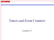 Timers and Event Counters