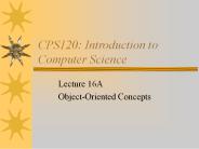 CPS120: Introduction to Computer Science