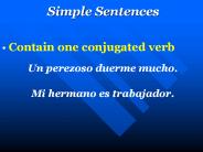 Simple Sentences