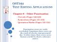 OST164 Text Editing Applications PowerPoint PPT Presentation
