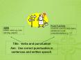 Title: Verbs and punctuation PowerPoint PPT Presentation