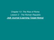 Chapter 13: The Rise of Rome