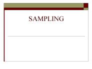SAMPLING