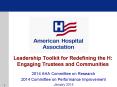 Leadership Toolkit for Redefining the H: Engaging Trustees and Communities PowerPoint PPT Presentation