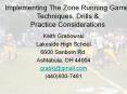 Implementing The Zone Running Game: Techniques, Drills PowerPoint PPT Presentation