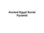 Ancient Egypt Social Pyramid