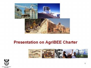 Presentation on AgriBEE Charter