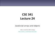 CSE 341 Lecture 24
