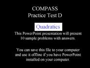 COMPASS Practice Test D