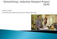 Streamlining/ Induction Passport Project (SLIP) PowerPoint PPT Presentation