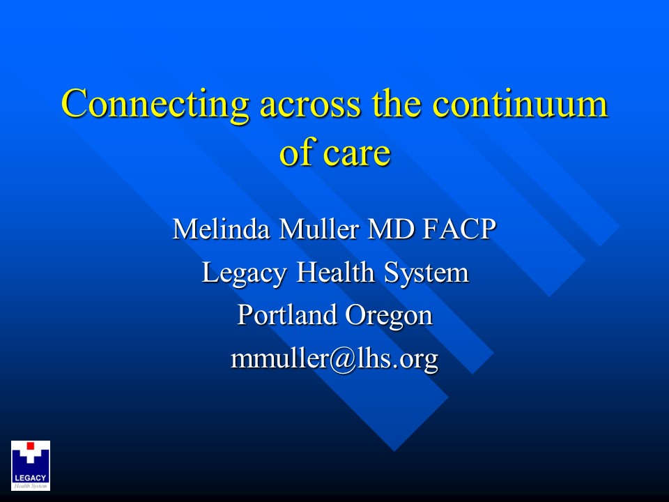 Connecting across the continuum of care