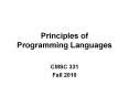 Principles of Programming Languages PowerPoint PPT Presentation