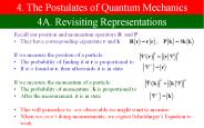 4. The Postulates of Quantum Mechanics