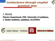 Conductance through coupled quantum dots