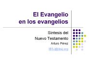 El Evangelio  en los evangelios