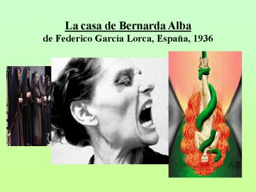 La casa de Bernarda Alba                      de Federico Garc