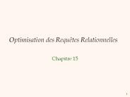 Optimisation des Requ