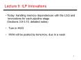 Lecture 9: ILP Innovations PowerPoint PPT Presentation
