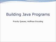 Building Java Programs