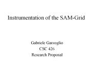 Instrumentation of the SAM-Grid