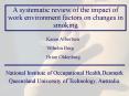 A systematic review of the impact of work environment factors on changes in smoking PowerPoint PPT Presentation