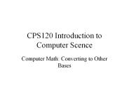 CPS120 Introduction to Computer Scence