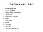 C programming---basic