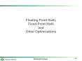 Floating Point Math, Fixed-Point Math and Other Optimizations PowerPoint PPT Presentation