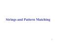 Strings and Pattern Matching PowerPoint PPT Presentation