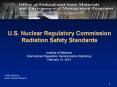U.S. Nuclear Regulatory Commission Radiation Safety Standards PowerPoint PPT Presentation