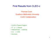 First Results from CLEO-c