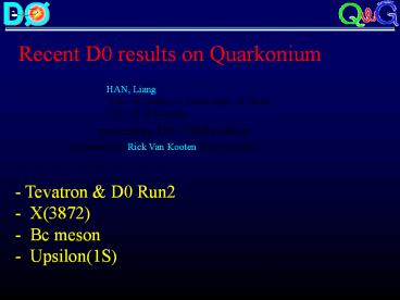 Recent D0 results on Quarkonium