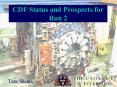 CDF Status and Prospects for Run 2 PowerPoint PPT Presentation