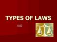 TYPES OF LAWS PowerPoint PPT Presentation