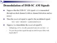 Demodulation of DSB-SC AM Signals