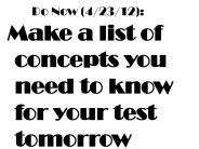 Do Now (4/23/12):