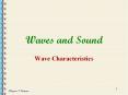 Waves and Sound PowerPoint PPT Presentation