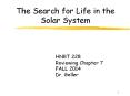 The Search for Life in the Solar System PowerPoint PPT Presentation