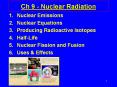 Ch 9 - Nuclear Radiation PowerPoint PPT Presentation