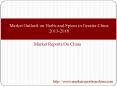 Market Outlook on Herbs and Spices in Greater China 2013-2018 PowerPoint PPT Presentation