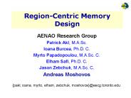 Region-Centric Memory Design