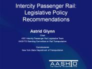 Intercity Passenger Rail: Legislative Policy Recommendations